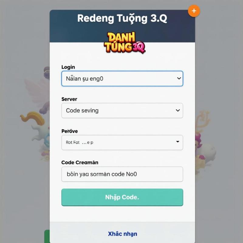 Hướng dẫn từng bước cách nhập giftcode Danh Tướng 3Q qua trang web chính thức.
