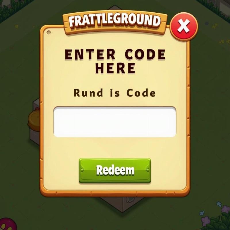 Hình ảnh hướng dẫn cách nhập giftcode trong game Fruit Battleground với giao diện người dùng