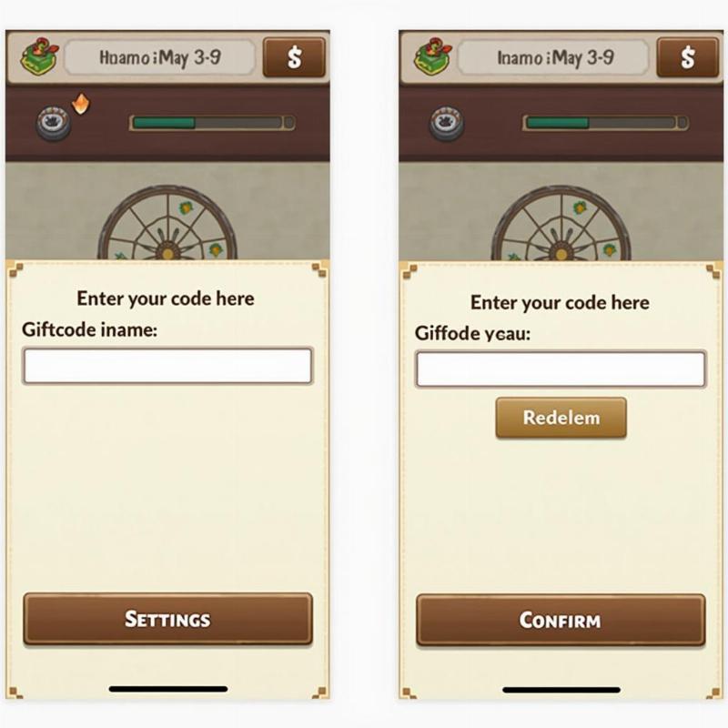 Hình ảnh hướng dẫn nhập giftcode Jujutsu Infinite trên giao diện điện thoại di động, hiển thị các bước đơn giản nhận code game Jujutsu Infinite